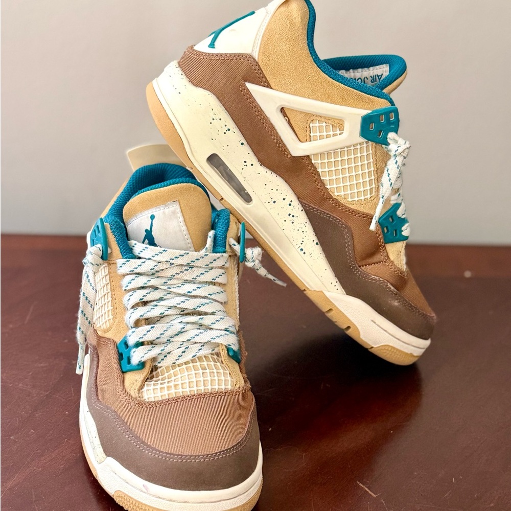 Jordan Kids' Brown and Teal Sneakers